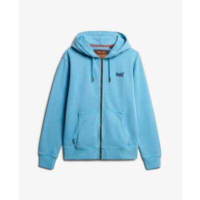 Geweven hoodie met rits en logo superdry essential