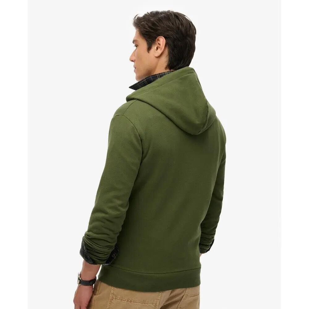 Superdry Herren Hoodie mit Reißverschluss in Khaki 3/4
