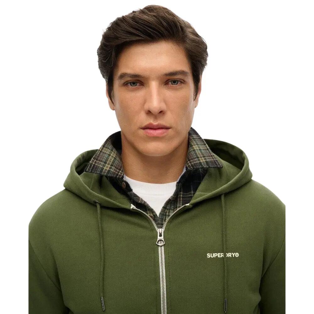 Superdry Herren Hoodie mit Reißverschluss in Khaki 4/4