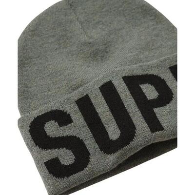 Gebreide muts met logo voor vrouwen superdry