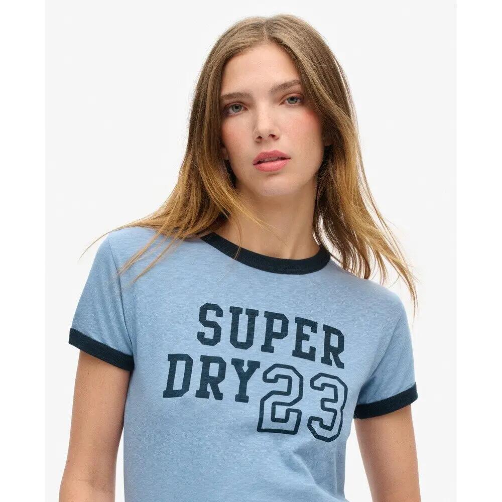 T-shirt ajusté femme Superdry Athletic Essentials Ringer 5/6