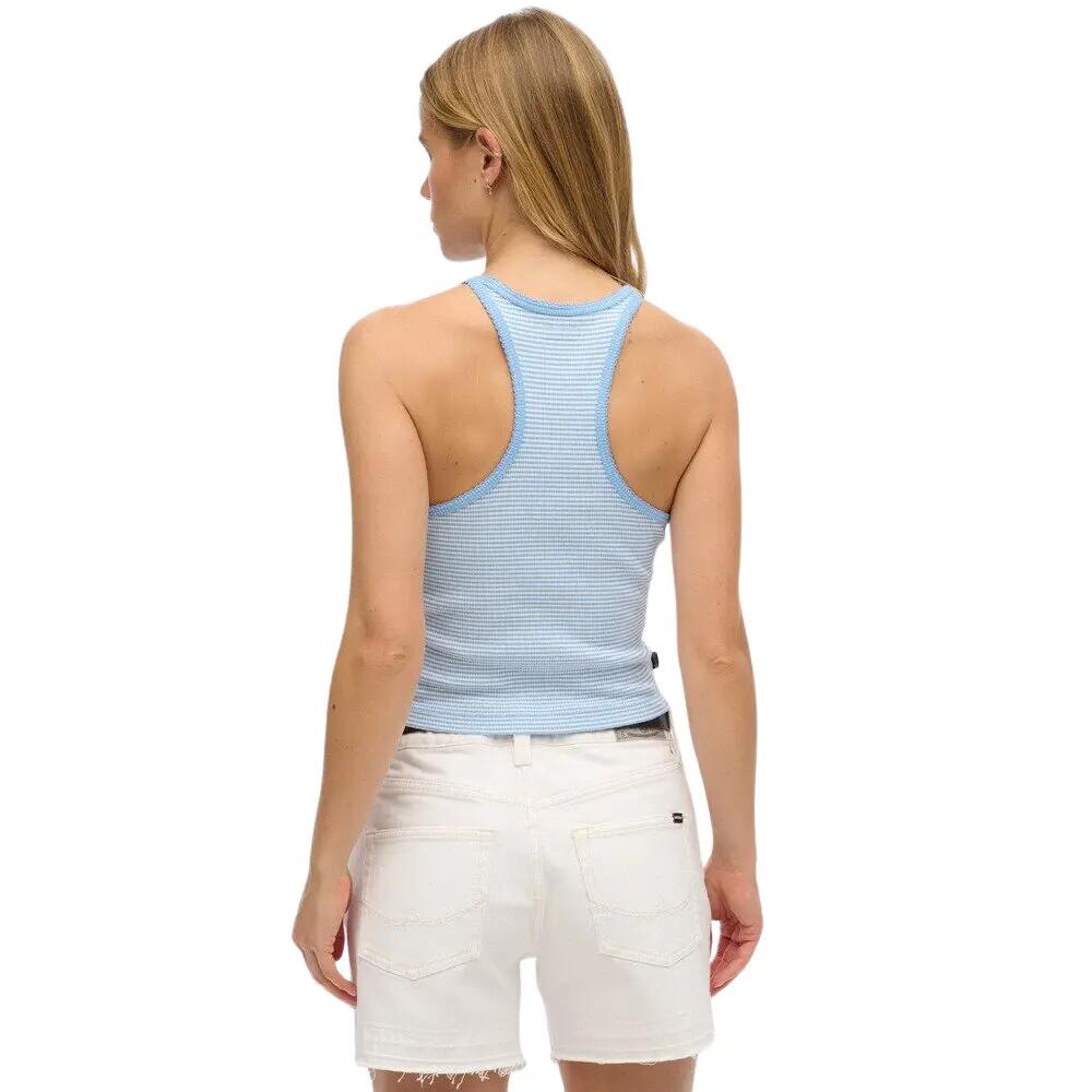 Débardeur rayé à dos nageur et logo femme Superdry Essential 3/6