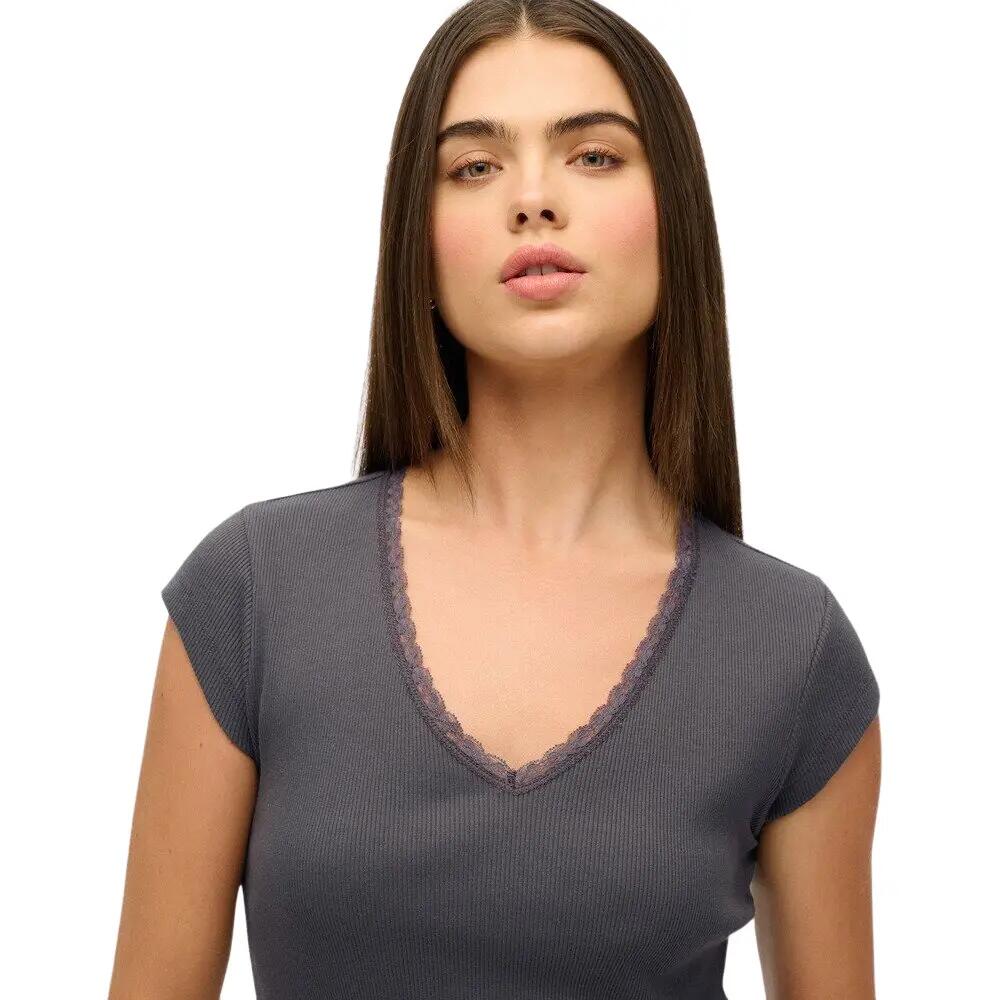T-shirt à liseré en dentelle femme Superdry Essential 5/6