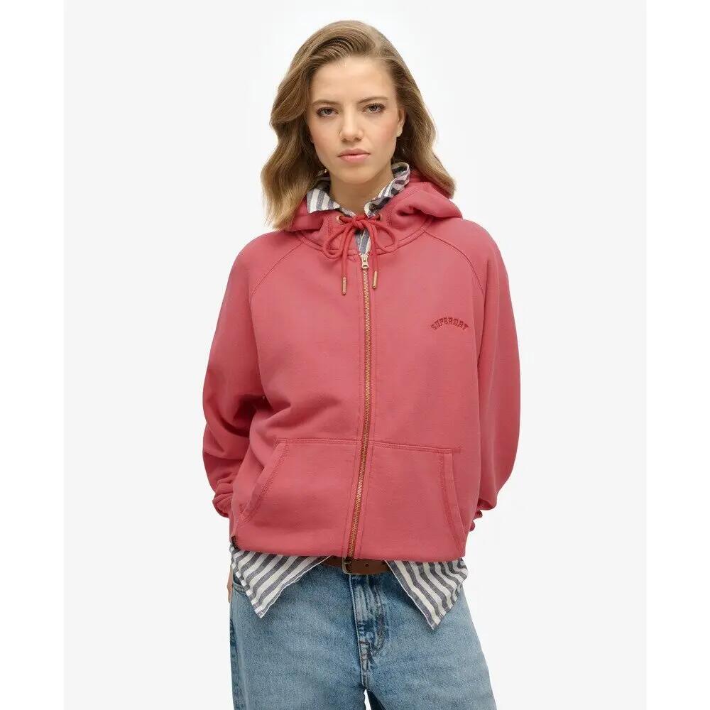 Sweatshirt à capuche zippé manches raglan femme Superdry Logo Essential 2/5