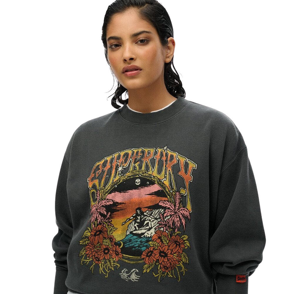 Sweatshirt ample femme Superdry Psych Surf 5/5