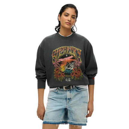Sweatshirt ample femme Superdry Psych Surf