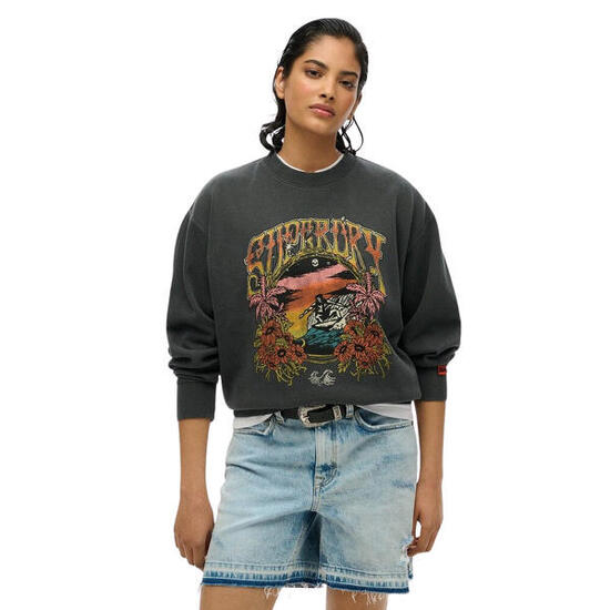 Sweatshirt ample femme Superdry Psych Surf