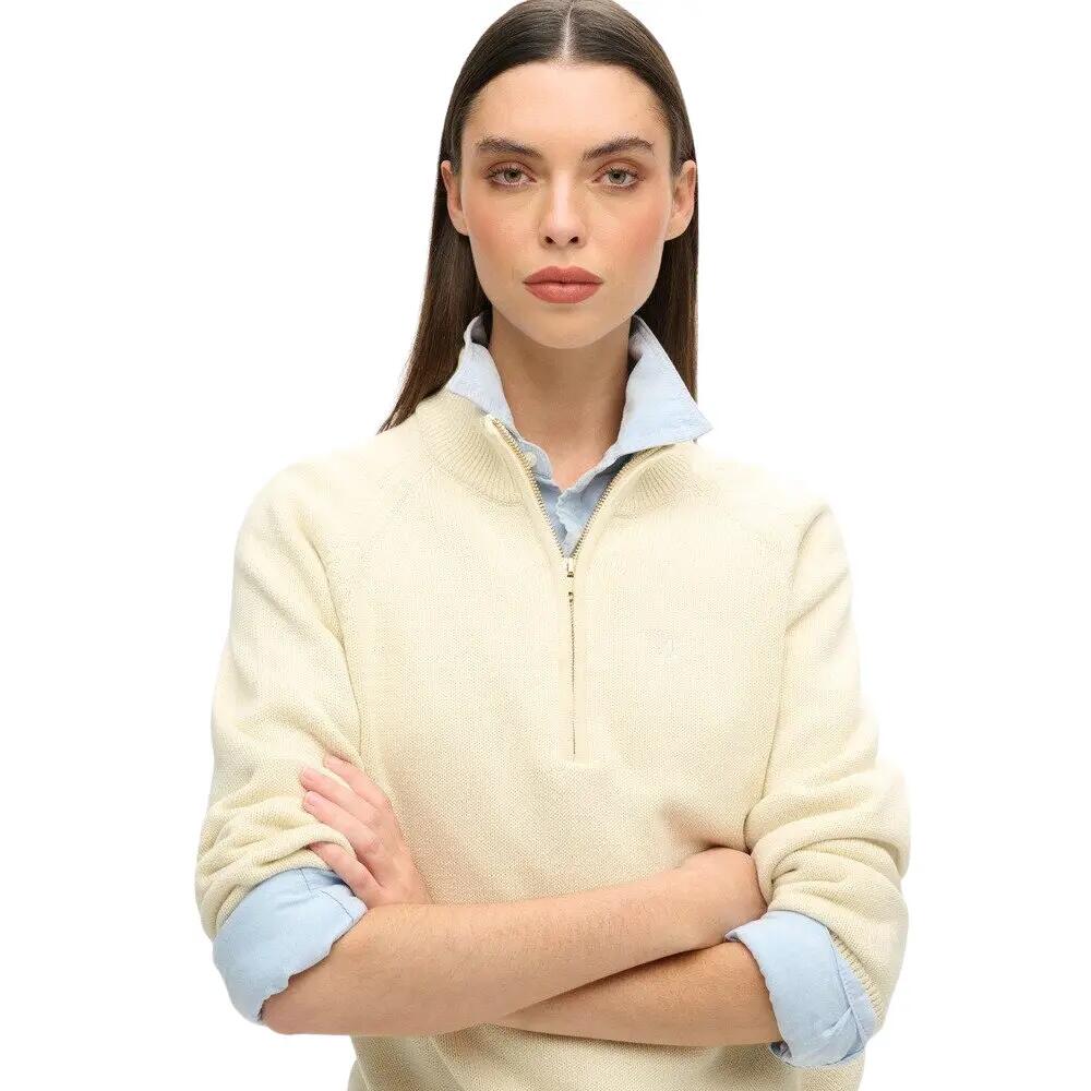 Pull classique à col zippé coton femme Superdry 5/6