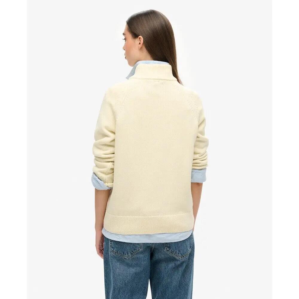 Pull classique à col zippé coton femme Superdry 4/6