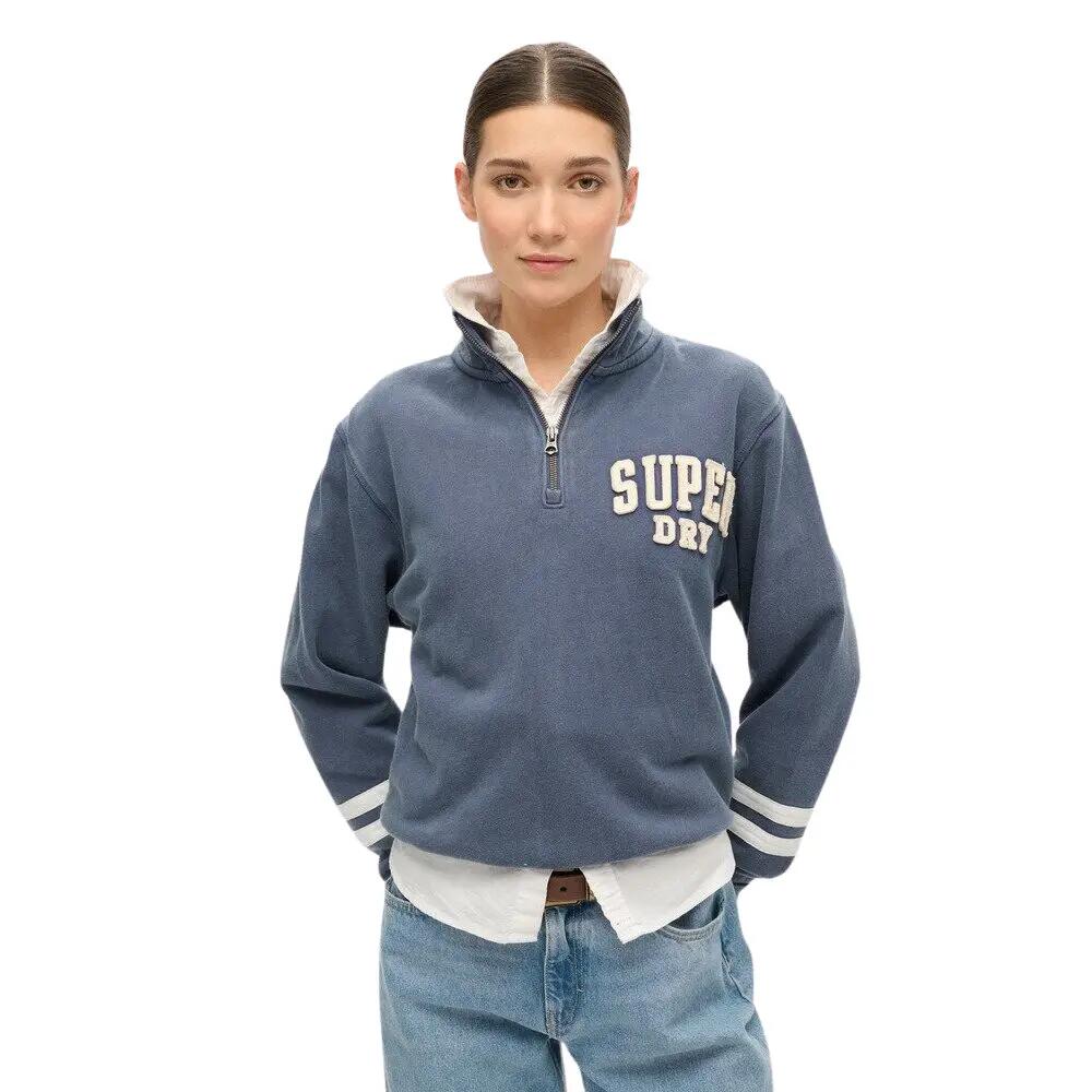 Sweatshirt à col zippé et motif appliqué femme Superdry Athletic Essentials 3/5