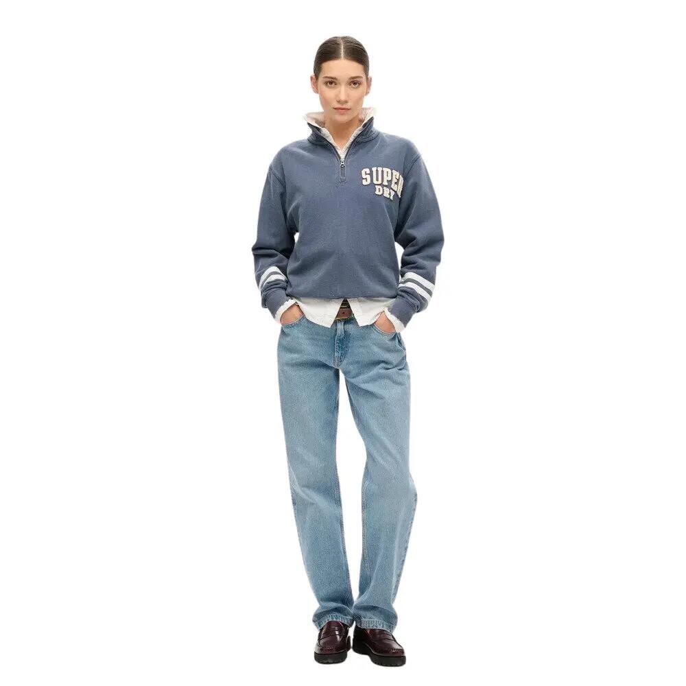 Sweatshirt à col zippé et motif appliqué femme Superdry Athletic Essentials 2/5