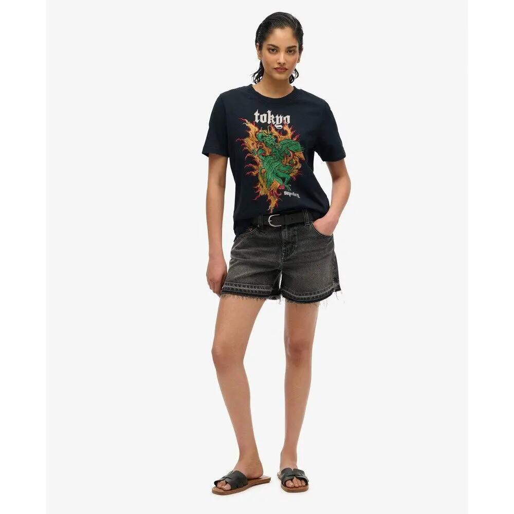 Women's casual T-shirt Superdry Vintage Logo Tokyo
