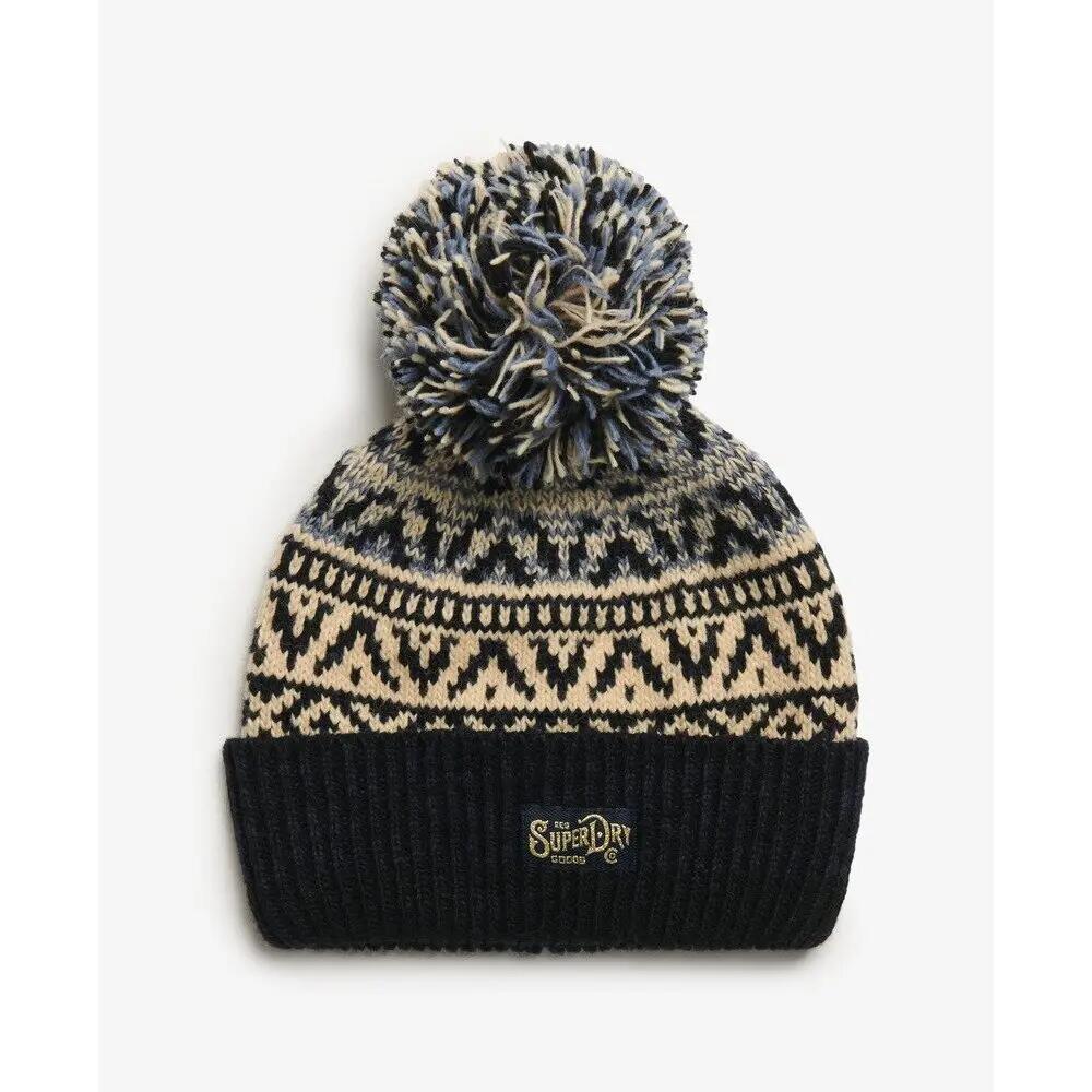 Knitted beanie with pattern for women Superdry