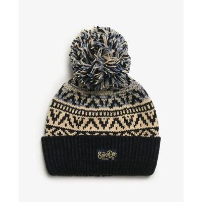 Gebreide muts met patroon voor vrouwen superdry