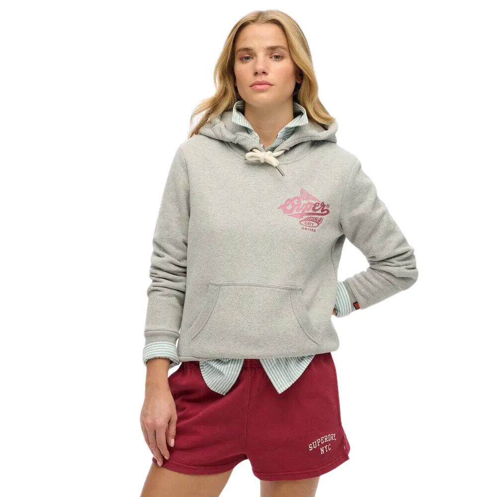 Metallic-Kapuzen-Sweatshirt, Damen Superdry Athletic 2/6