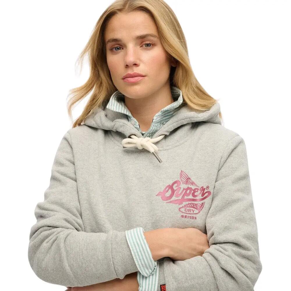 Metallic-Kapuzen-Sweatshirt, Damen Superdry Athletic 5/6