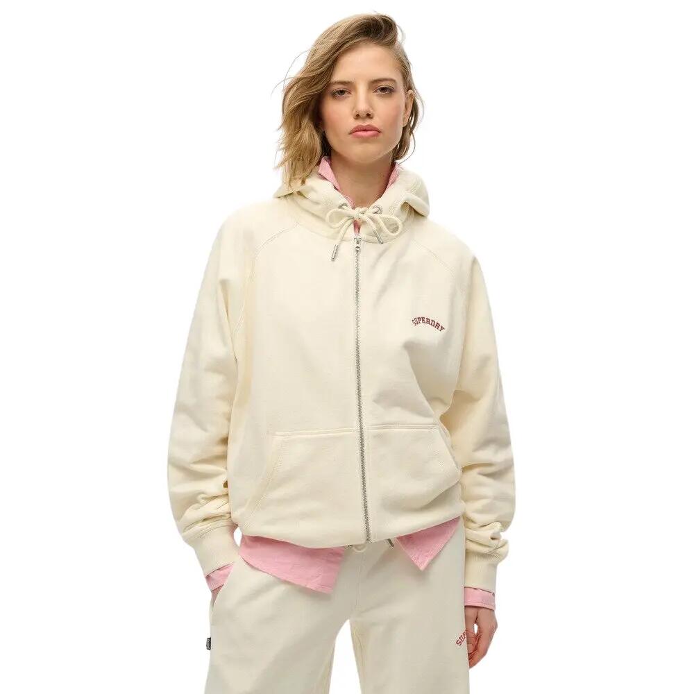 Sweatshirt à capuche zippé manches raglan femme Superdry Logo Essential 2/6