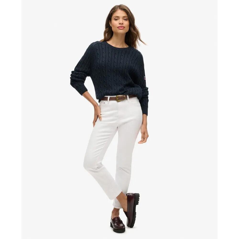 Pull large en maille torsadée femme Superdry 3/6