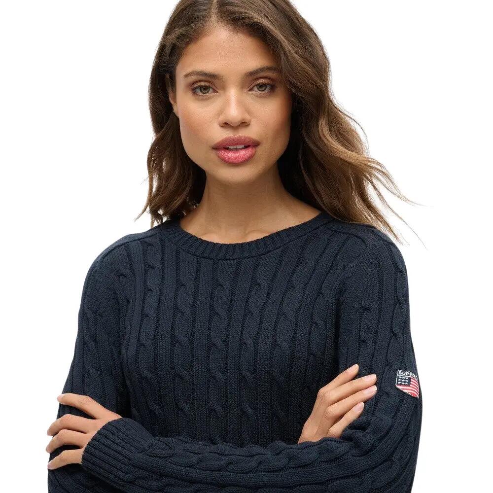 Pull large en maille torsadée femme Superdry 5/6