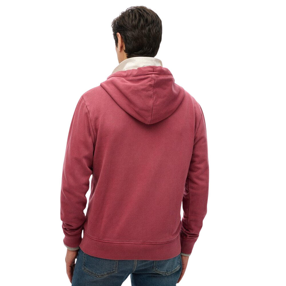 Geweven hoodie met rits en logo Superdry Essential 4/6