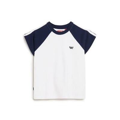 Retro logo t-shirt voor dames superdry essential