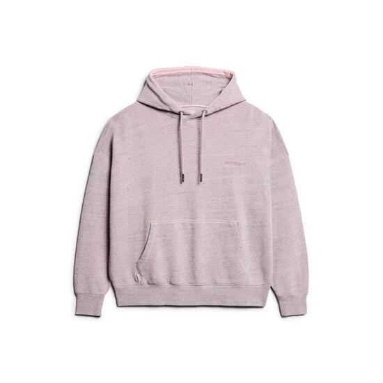 Überfärbter Kapuzenpullover für Damen Superdry Logo Essential