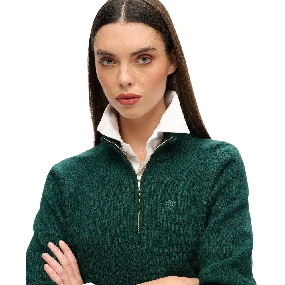 Pull classique à col zippé coton femme Superdry 5/6