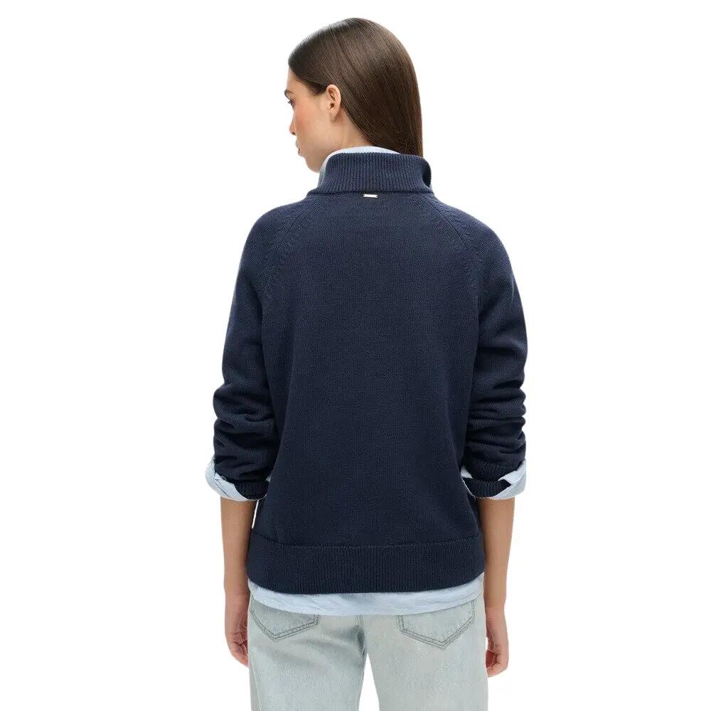 Pull classique à col zippé coton femme Superdry 4/5