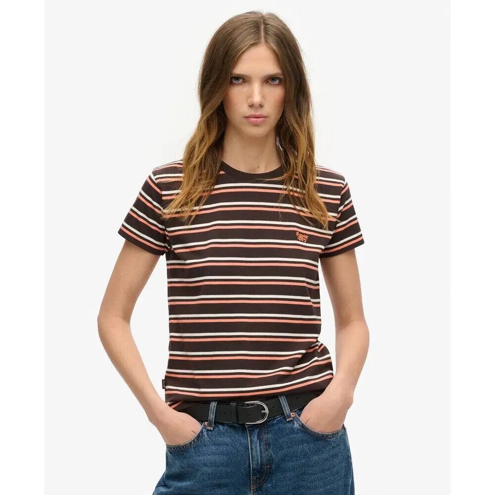 T-shirt ajusté à rayures femme Superdry Essential Logo 2/6
