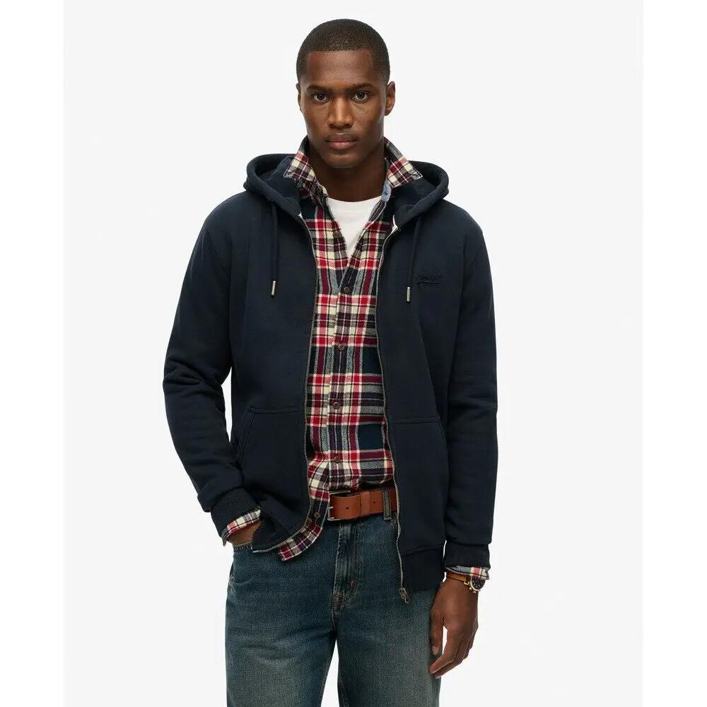 Bluza z kapturem i zamkiem błyskawicznym Superdry Essential Logo 2/5