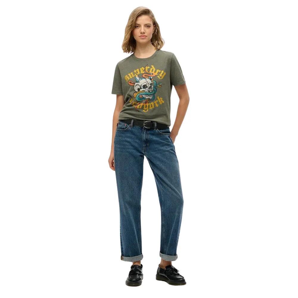 T-shirt décontracté femme Superdry Neo Trad Tattoo 2/6