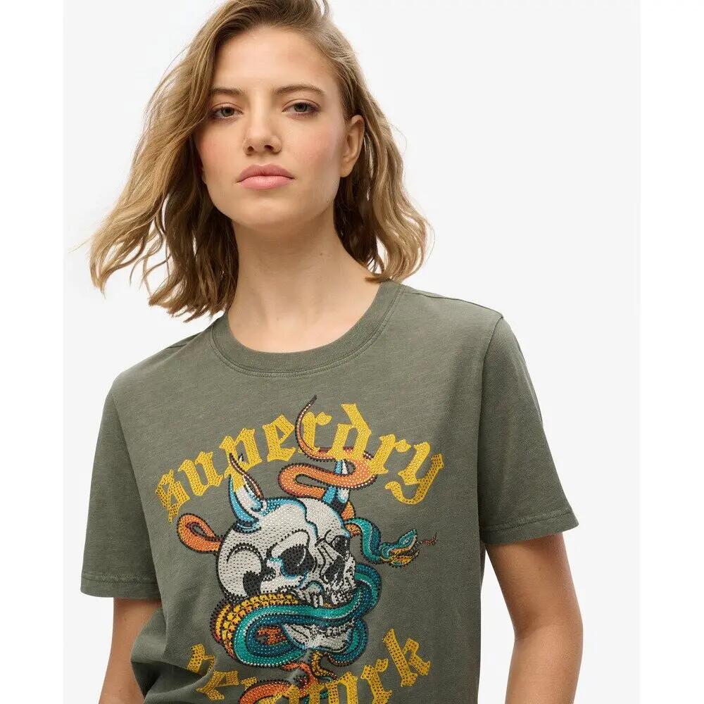 T-shirt décontracté femme Superdry Neo Trad Tattoo 5/6