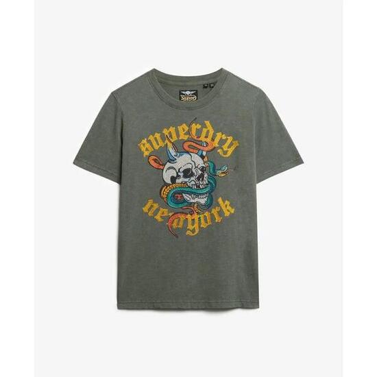 Lässiges T-Shirt, Damen Superdry Neo Trad Tattoo