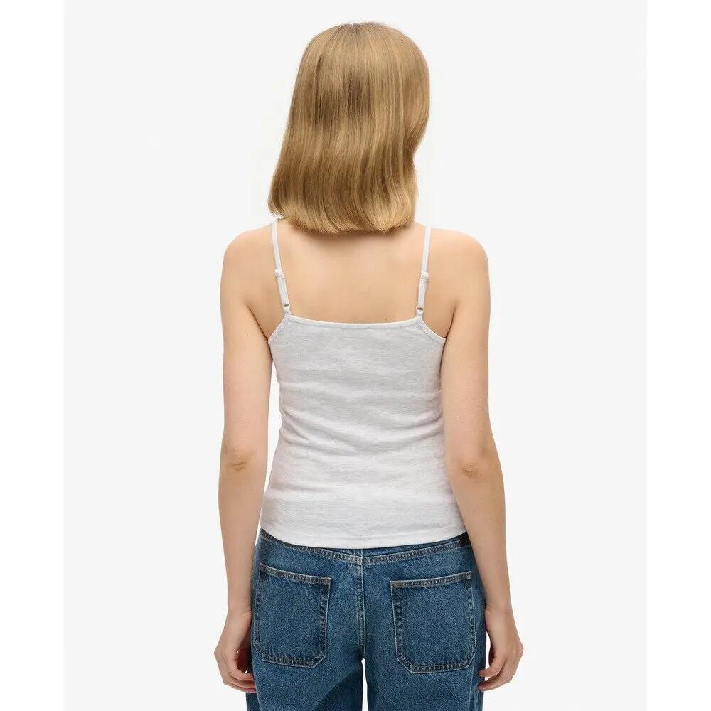 Fijn geribbeld tanktop voor dames Superdry 3/4