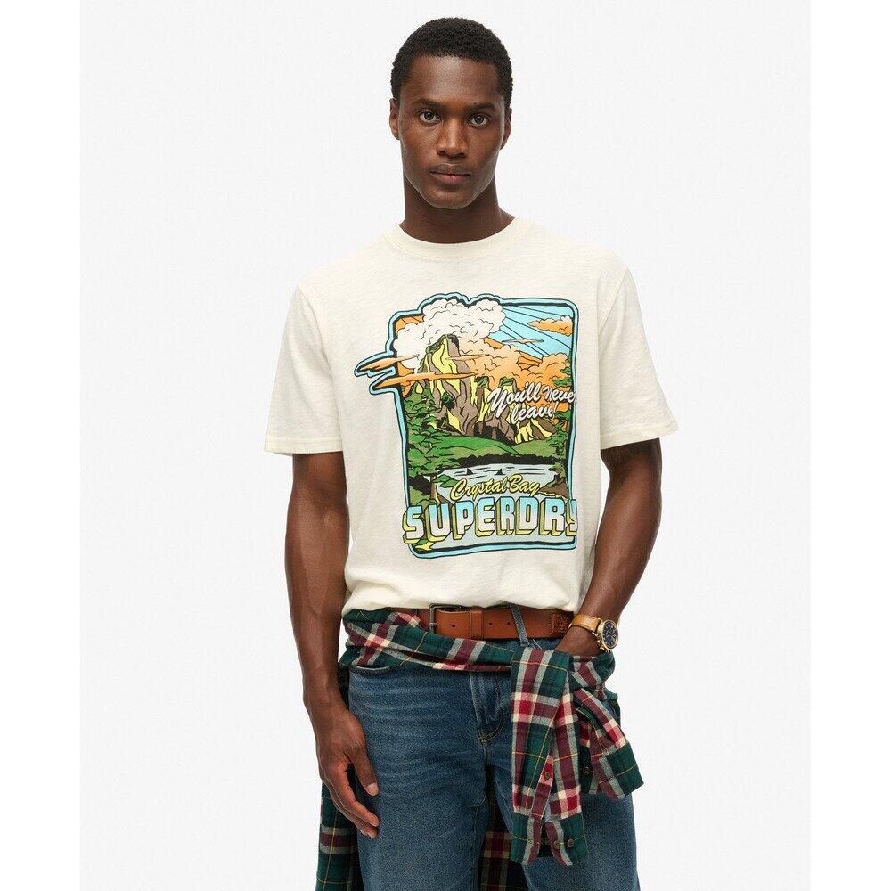 Großes T-Shirt mit Neonmuster Superdry Travel 3/7