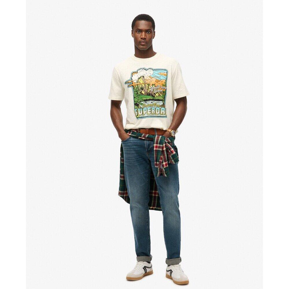 Großes T-Shirt mit Neonmuster Superdry Travel 2/7