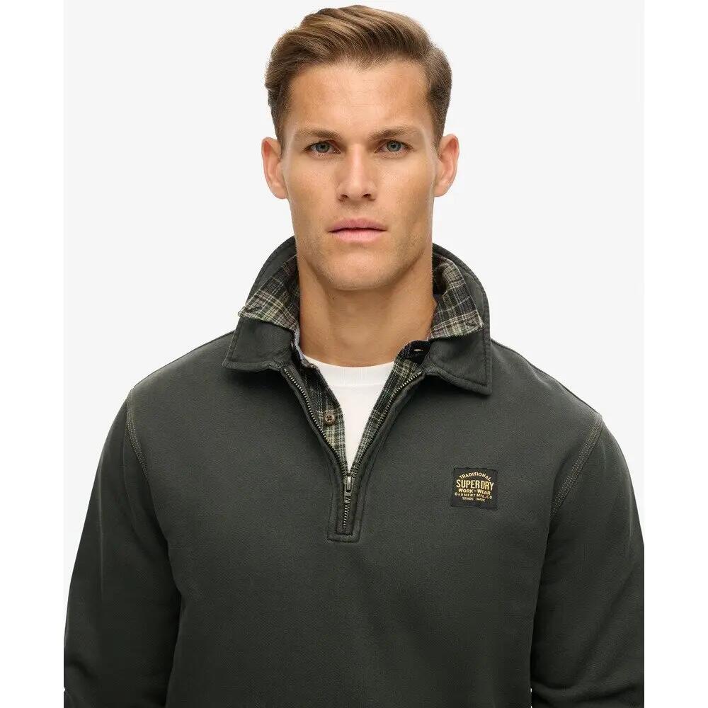 Sweatshirt 1/2 zip et coutures contrastées Superdry 5/6