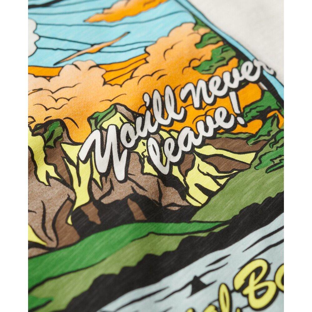 Großes T-Shirt mit Neonmuster Superdry Travel 6/7