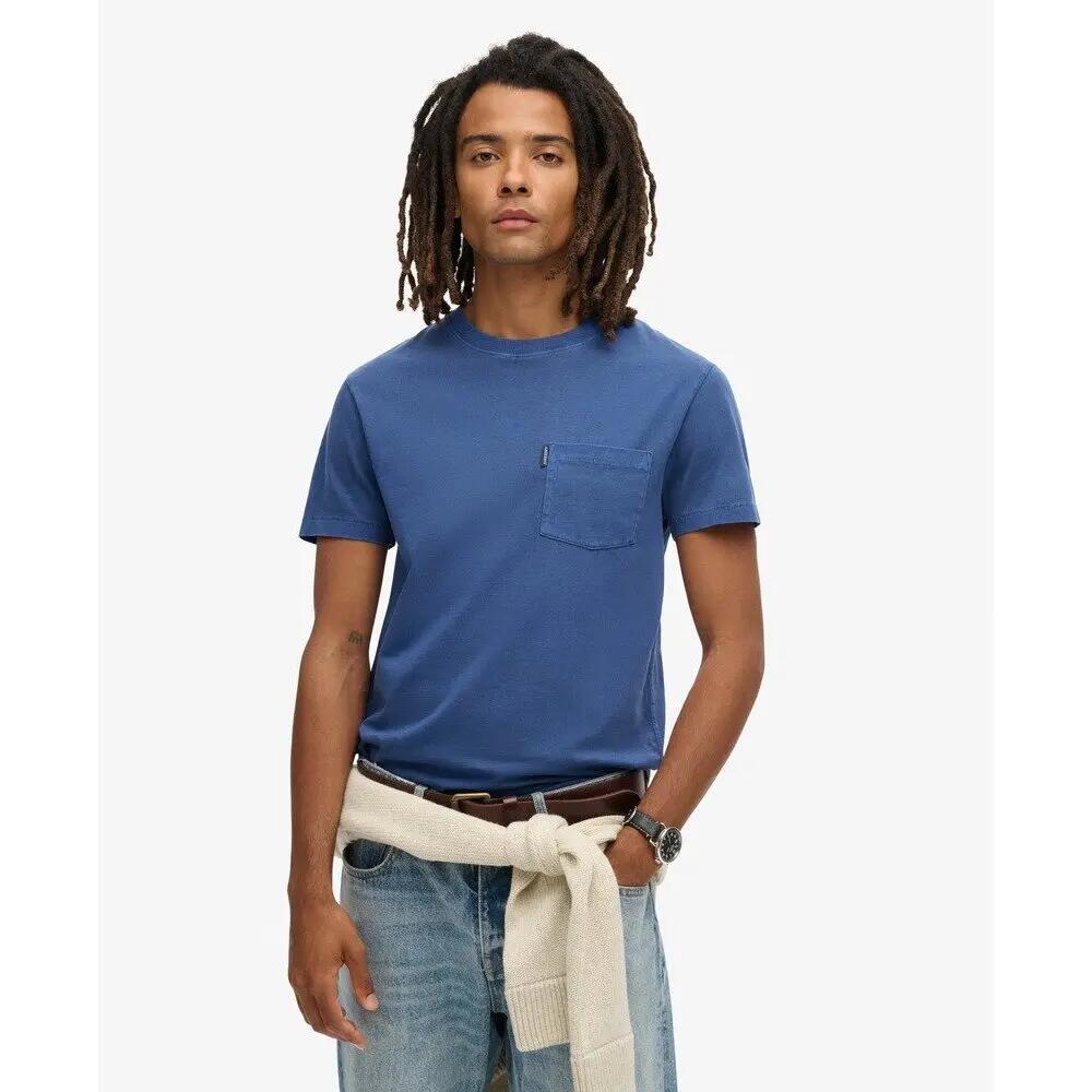 T-Shirt Bleu Homme Superdry Essential 3/6