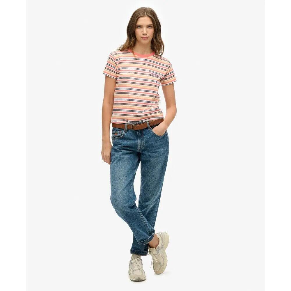 T-shirt ajusté à rayures femme Superdry Essential Logo 3/6