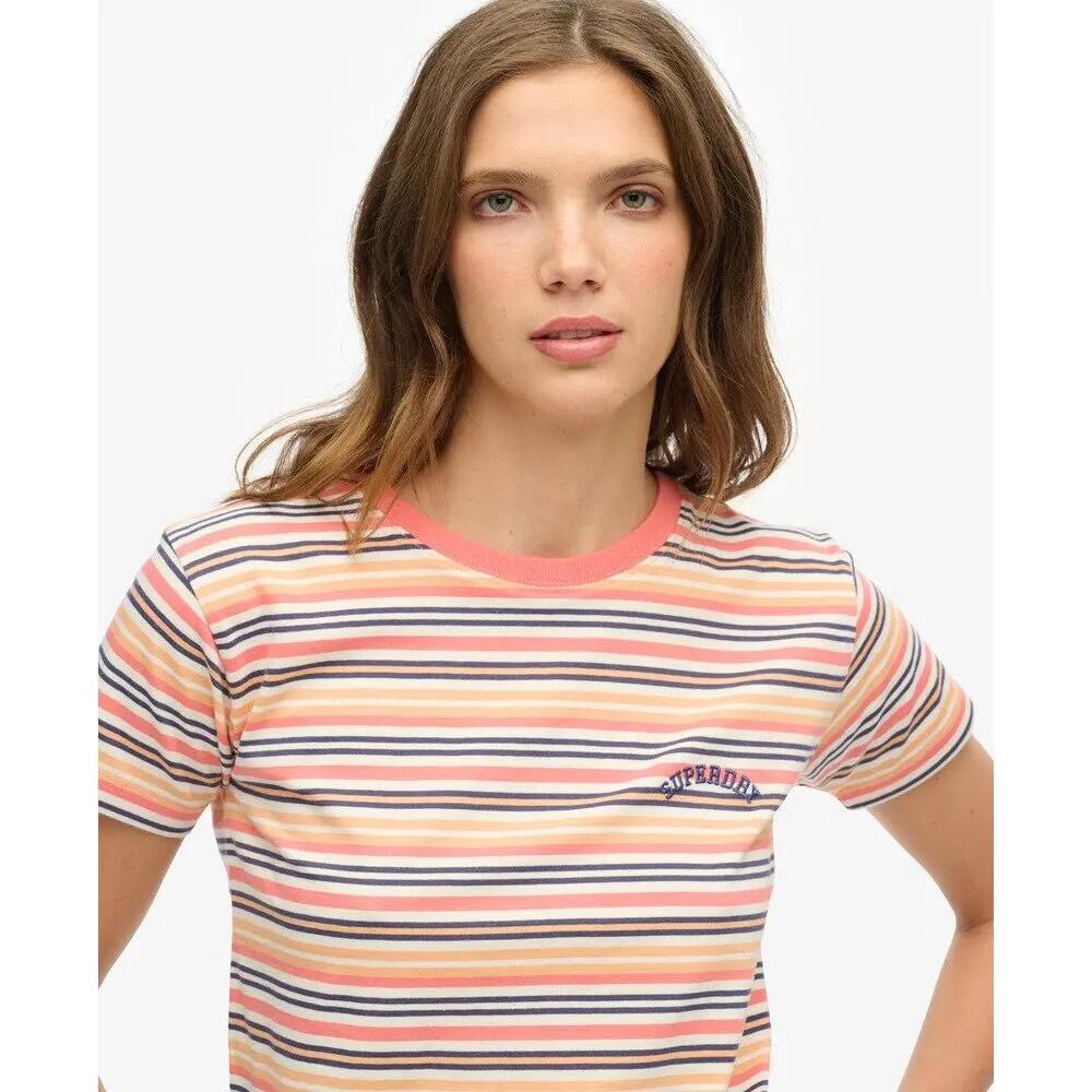 T-shirt ajusté à rayures femme Superdry Essential Logo 5/6