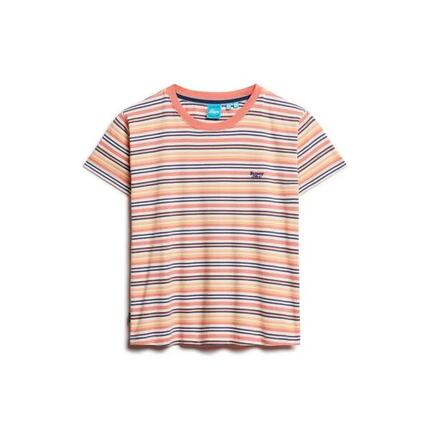 Camiseta ajustada a rayas mujer Superdry Essential Logo