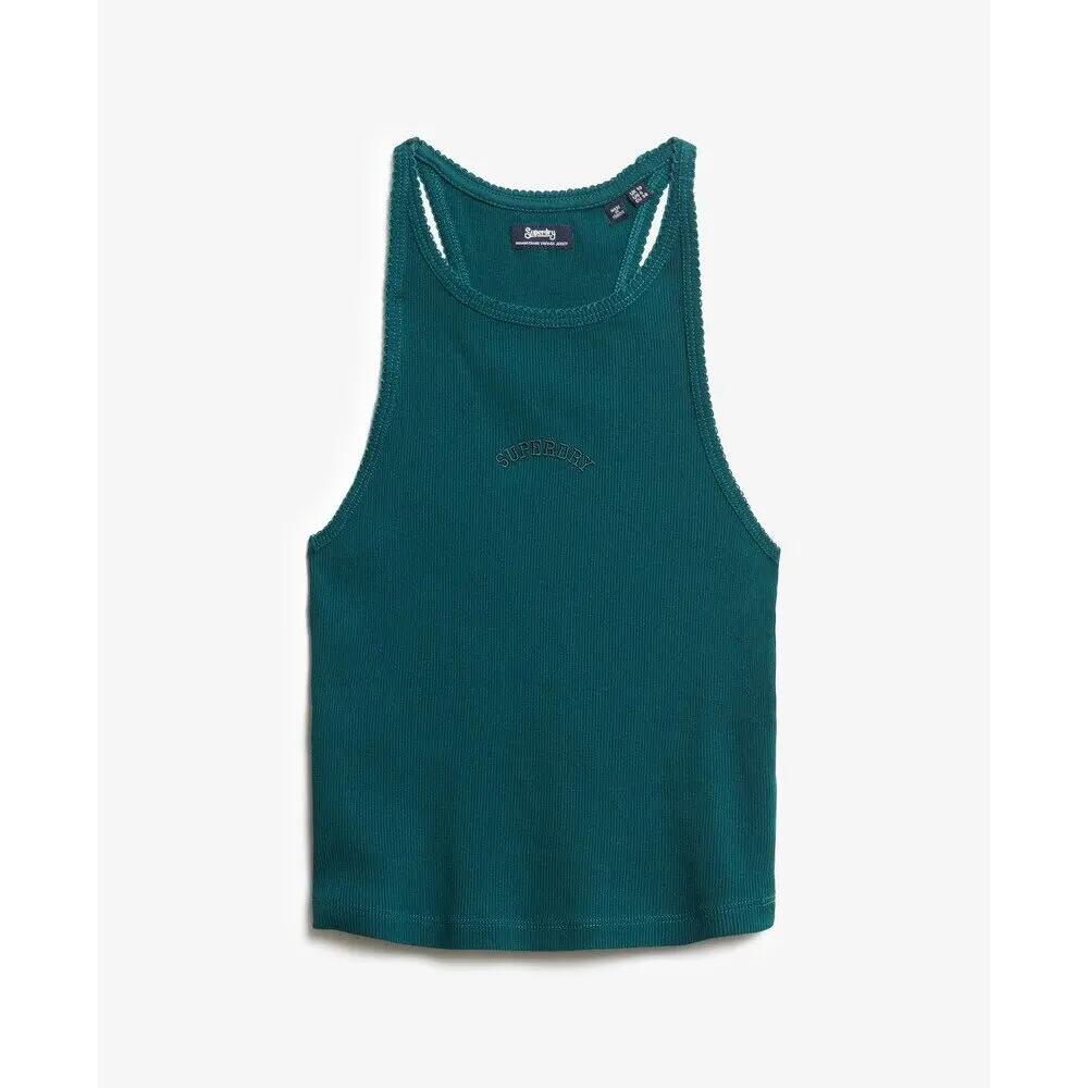 Women's racerback tank top with logo Superdry Essential