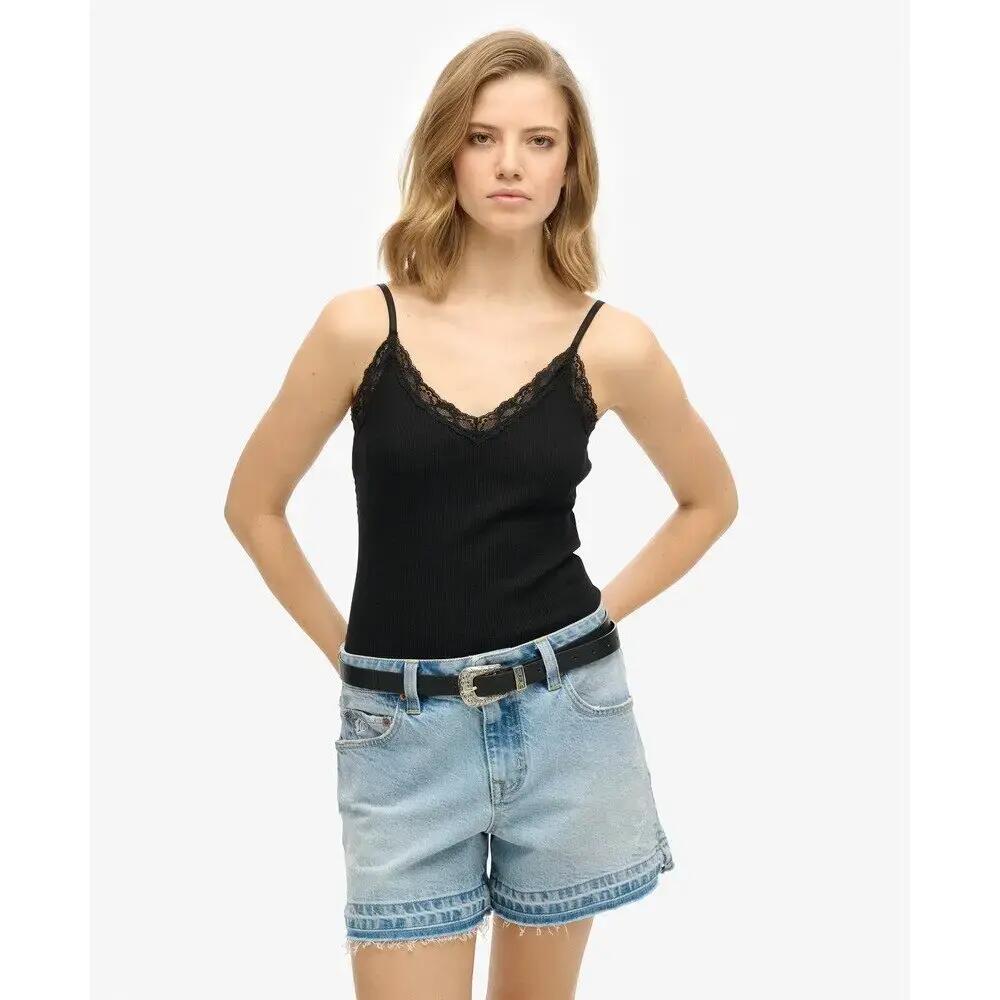 Lace-trimmed tank top for women Superdry Essential