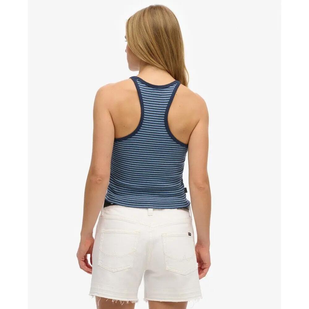Débardeur rayé à dos nageur et logo femme Superdry Essential 3/6