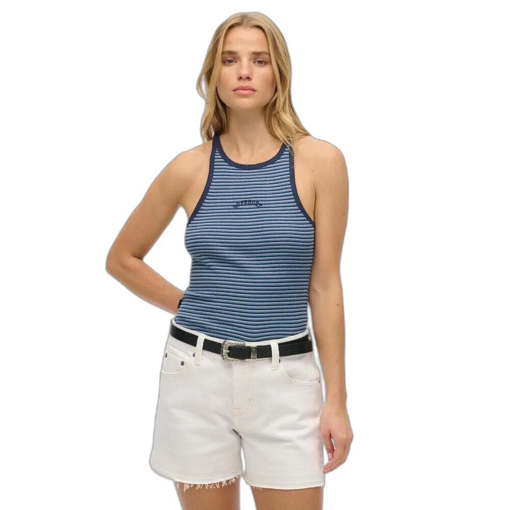 Débardeur rayé à dos nageur et logo femme Superdry Essential 2/6