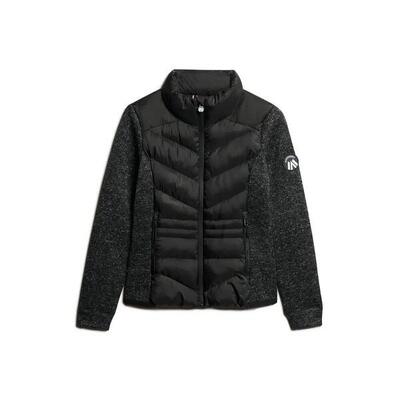 Hybride gebreide jas vrouw superdry storm