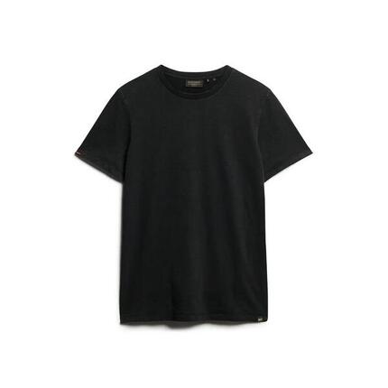 Rundhals-T-Shirt aus Slub-Baumwolle