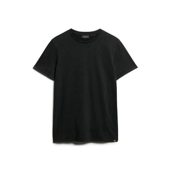 Rundhals-T-Shirt aus Slub-Baumwolle