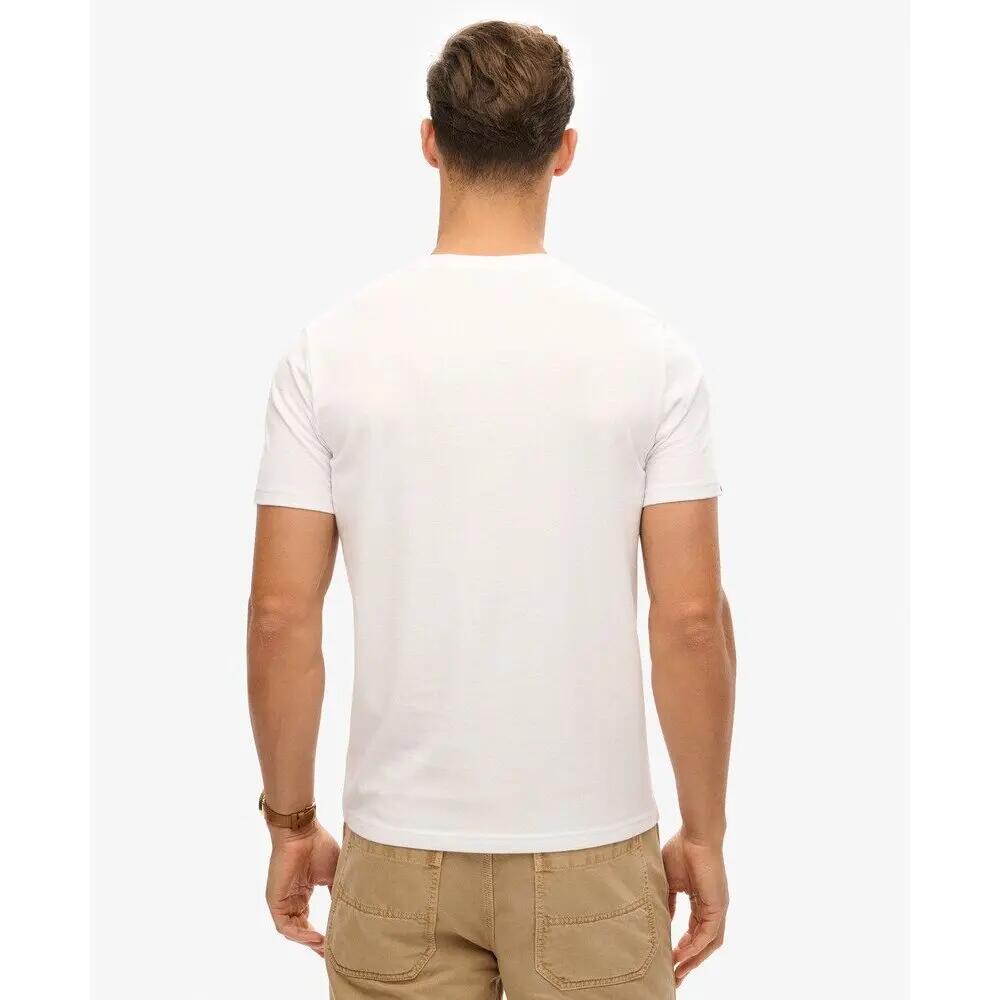 T-shirt Blanc Homme Superdry Vl Heritage Relaxed 3/5